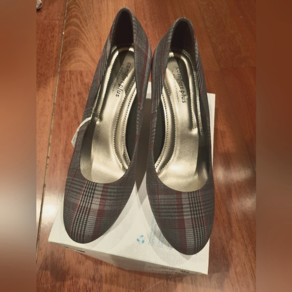 PLAID Heels by Comfort Plus by Predictions